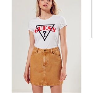 NWOT Guess + UO Twill Mini Denim Skirt